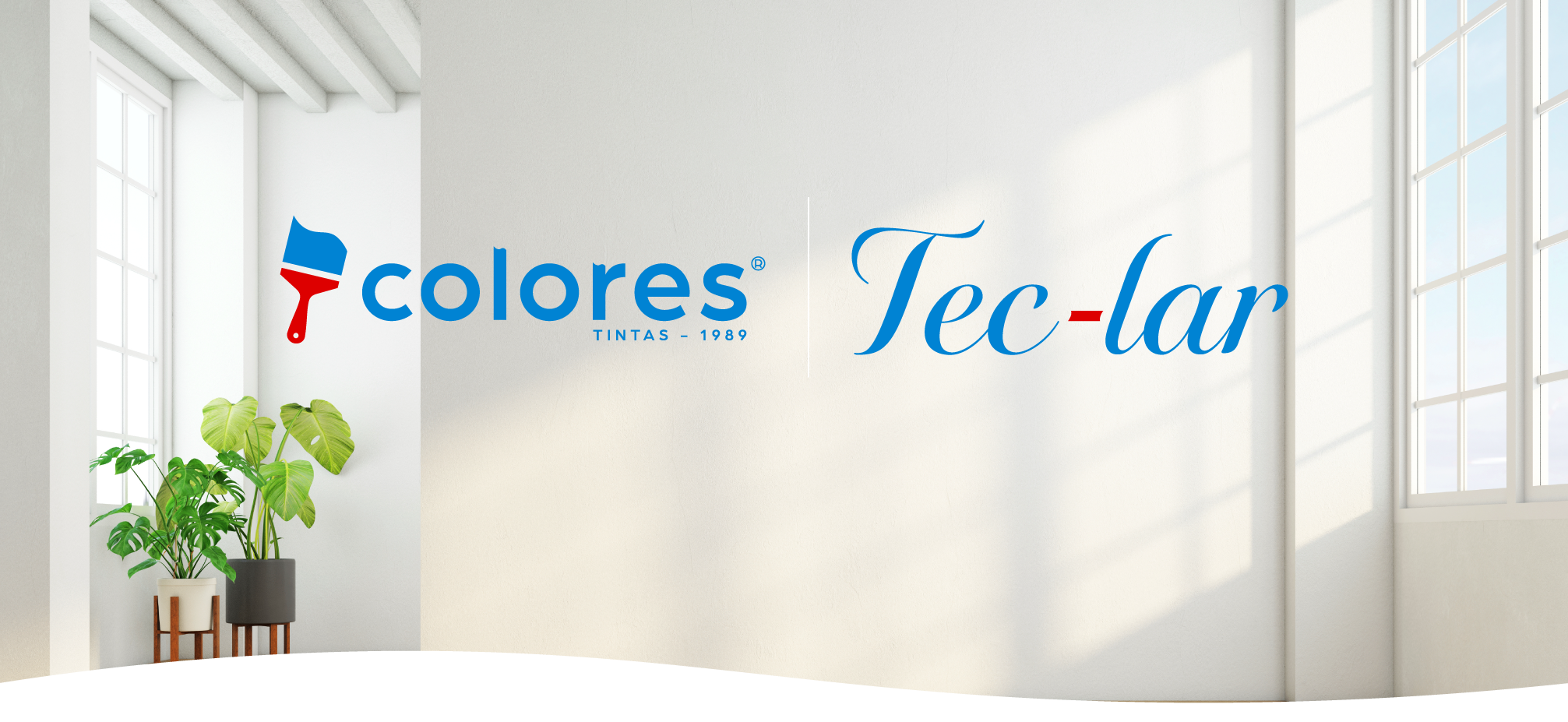 Colores Technocril em um ambiente de estar