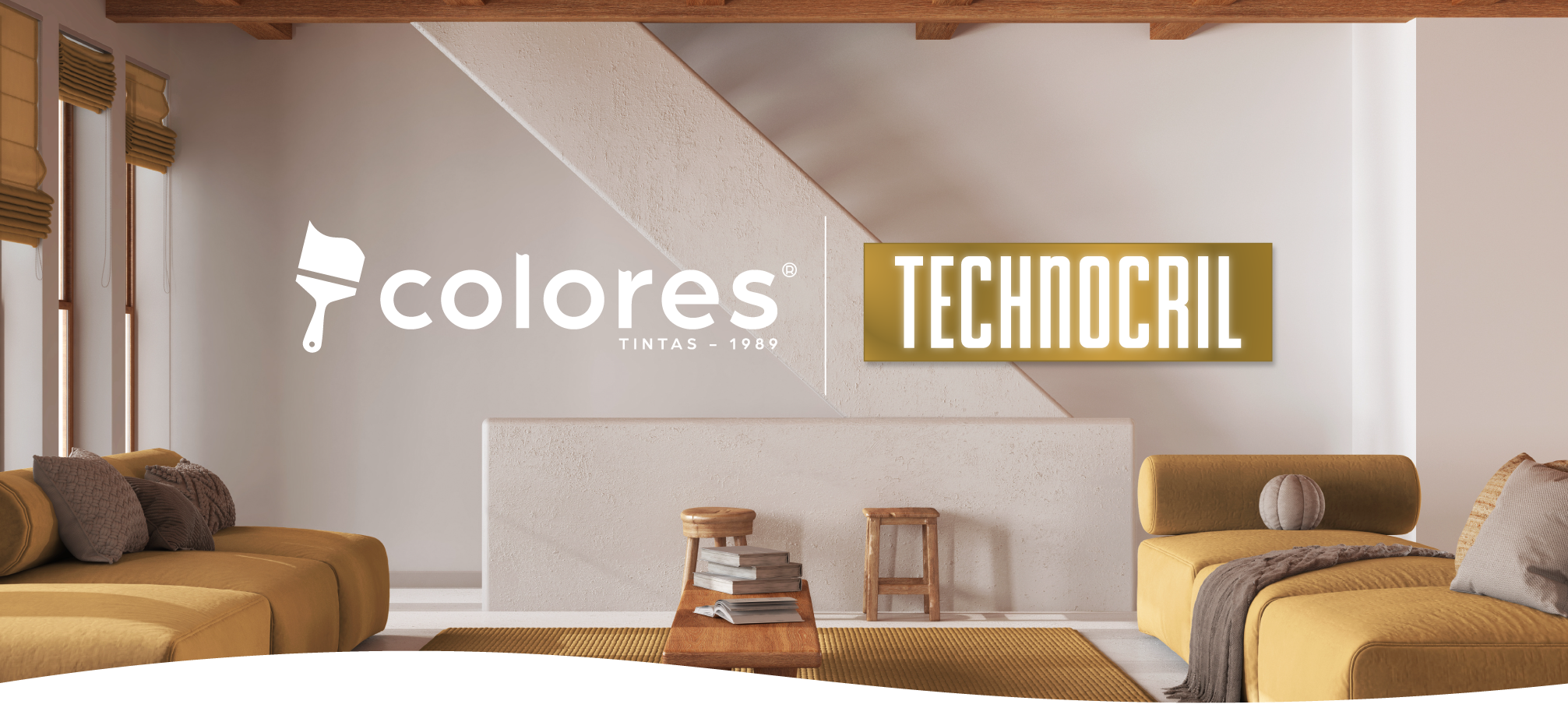 Colores Technocril em um ambiente de tons naturais